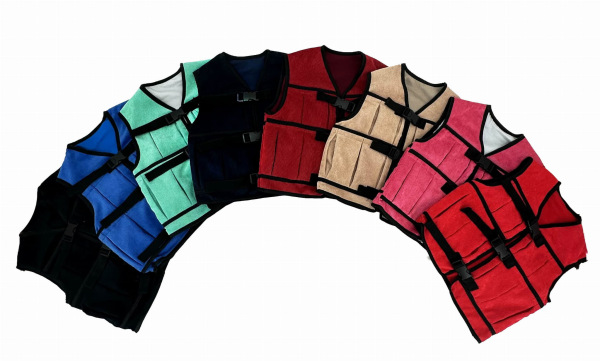 Záťažová vesta s vonkajšími vreckami SPECIAL so zapínaním na chrbte 1