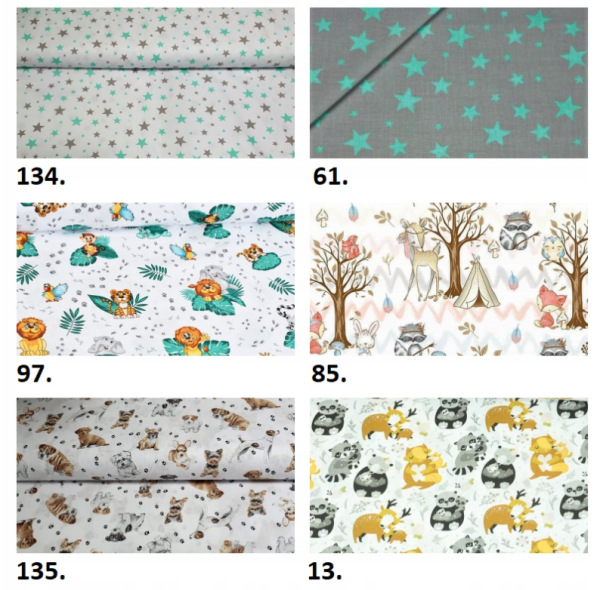 Záťažová prikrývka KUK na výber ďaľších 180 motívov zobrazená látka má kód #56 12