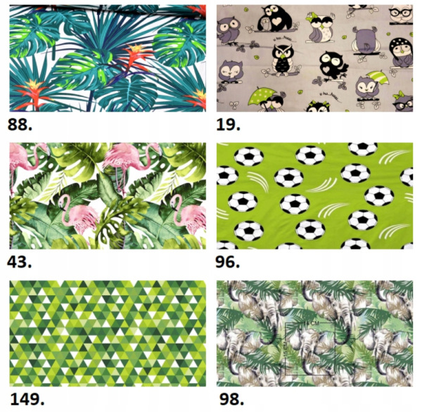 Záťažová prikrývka KUK na výber ďaľších 180 motívov zobrazená látka má kód #56 11