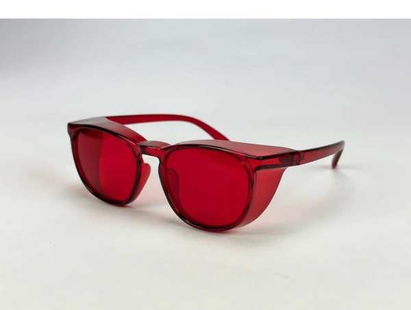 SLEEP-4B okuliare blokujúce modré svetlo – červené 3